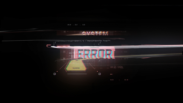 VideoHive HUD Cyberpunk System Error 39354308