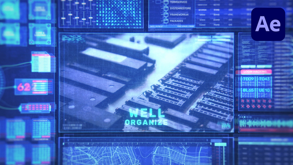 VideoHive HUD Technology Opener 39354992