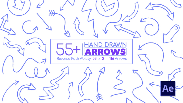 VideoHive Hand Drawn Arrow Pack After Effects 39611069