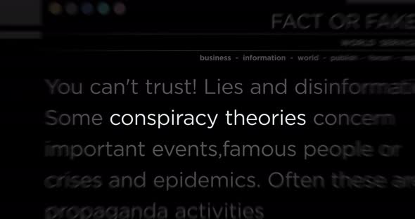 VideoHive Headline titles media with Conspiracy theories seamless loop 38994398