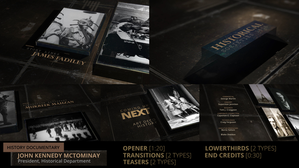VideoHive History Documentary Broadcast Pack 24821764