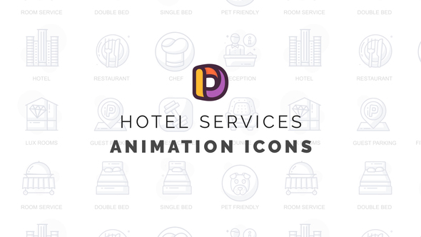 VideoHive Hotel services - Animation Icons 32812451