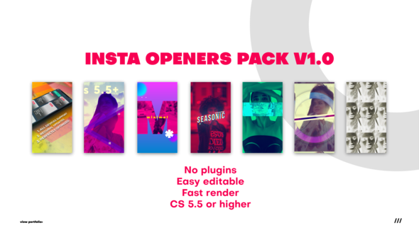 VideoHive Insta Openers Pack 22959648
