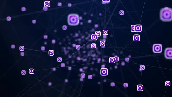 VideoHive Instagram Icon Connection Network 39003461