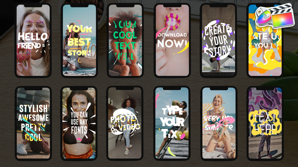 VideoHive Instagram Text Stories | FCPX 38662794