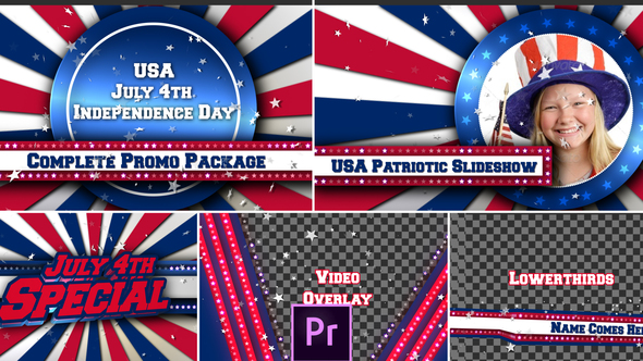 VideoHive July 4th USA Patriotic Broadcast Promo Pack – Premiere Pro 26602030