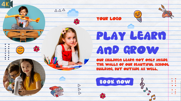 VideoHive Kids Promo | Kindergarten Slideshow 32985441