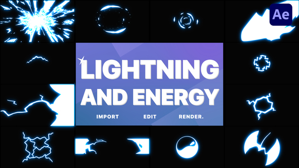 VideoHive Lightning and Energy Elements | After Effects 33225150