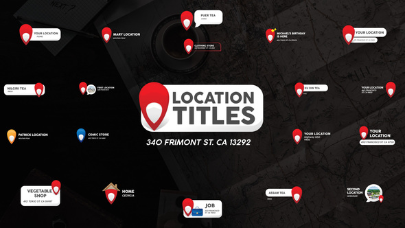 VideoHive Location Titles | After Effects 32530537