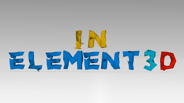 VideoHive Low Poly Text Letters E3D 15559235