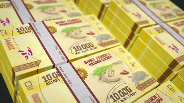 VideoHive Madagascar Ariary money banknotes pack seamless loop 38993076