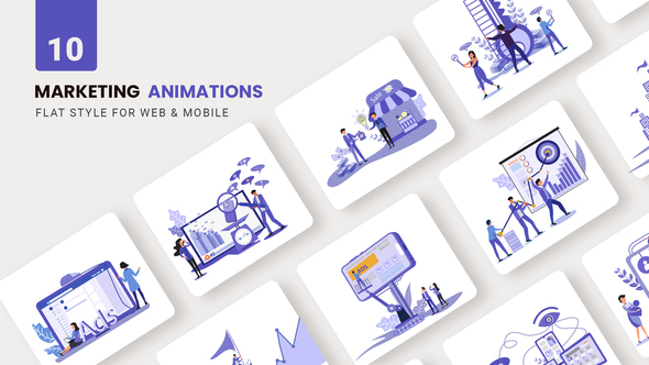 VideoHive Marketing Animations - Flat Concept 39424101