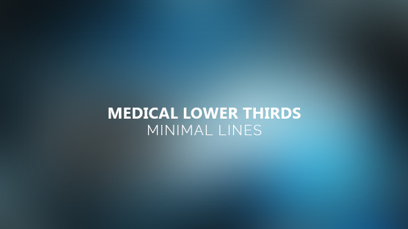 VideoHive Medical Lower Thirds - Minimal Lines 12182059
