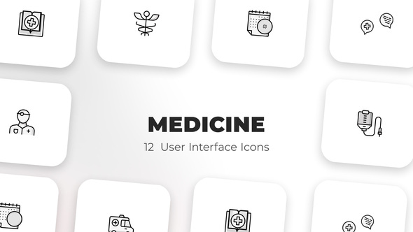 VideoHive Medicine - User Interface Icons 39588308