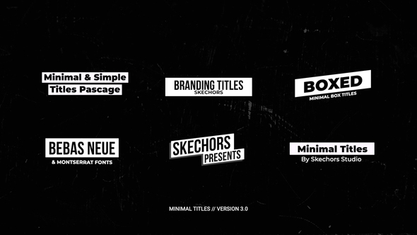 VideoHive Minimal Titles 3.0 | FCPX 35999724