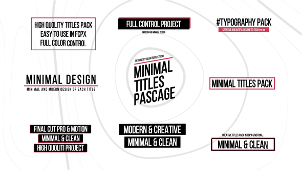 VideoHive Minimal Titles | FCPX 36494628