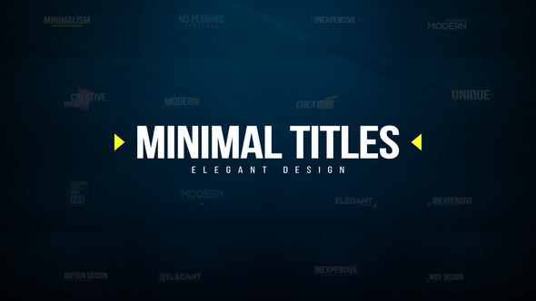VideoHive Minimal Titles for FCPX 37189571