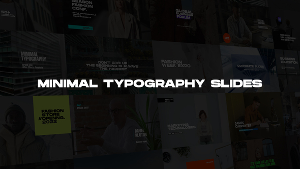 VideoHive Minimal Typography Slides 39457520
