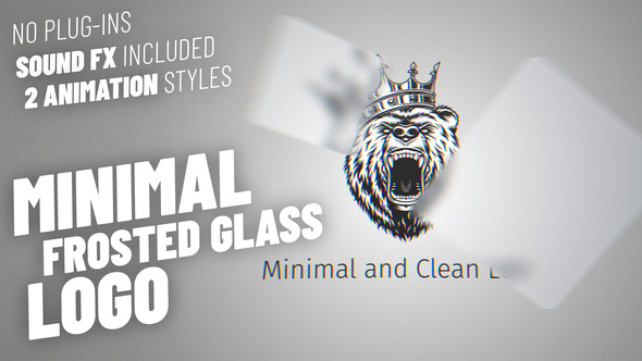 VideoHive Minimal and Clean Glass Logo 38605295