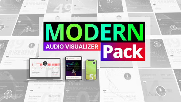 VideoHive Modern Audio Visualizer – Minimal Music Visuals 33349615