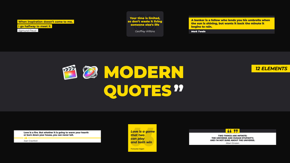 VideoHive Modern Quotes | Final Cut Pro X 39193660