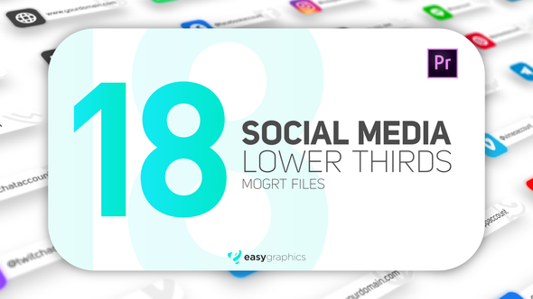 VideoHive Modern Social Media Lower Thirds 26662706