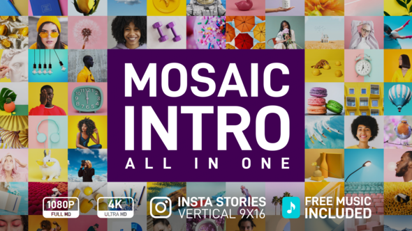 VideoHive Mosaic Intro 33065272