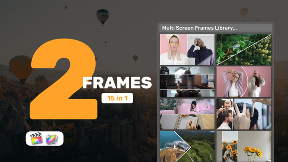 VideoHive Multi Screen Frames Library - 2 Frames for Apple Motion and FCPX 39455012