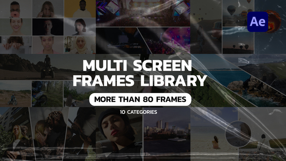 VideoHive Multi Screen Frames Library 32563837