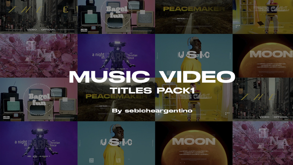 VideoHive Music Video Titles (Pack 1) 36299786