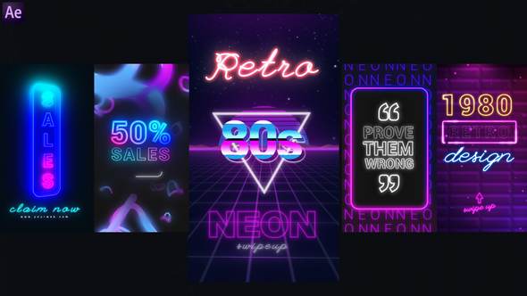 VideoHive Neon Instagram Stories 33141249