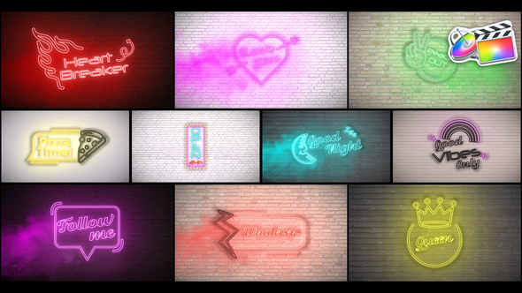 VideoHive Neon Titles for FCPX 38665771