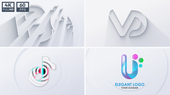 VideoHive Neumorphism Clean 3D Logo 32593199