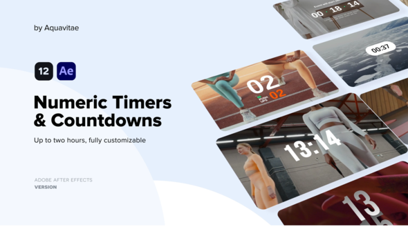 VideoHive Numeric Timers & Countdowns 37263539