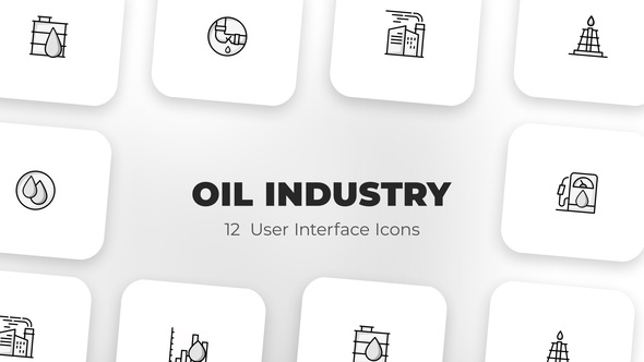 VideoHive Oil industry - User Interface Icons 39588448