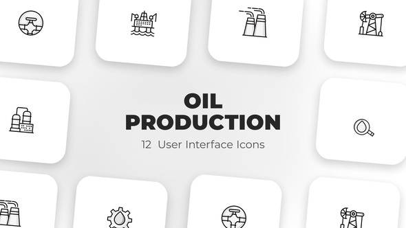 VideoHive Oil production- User Interface Icons 39588492