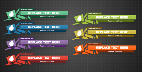 VideoHive Origami lower third 10216073