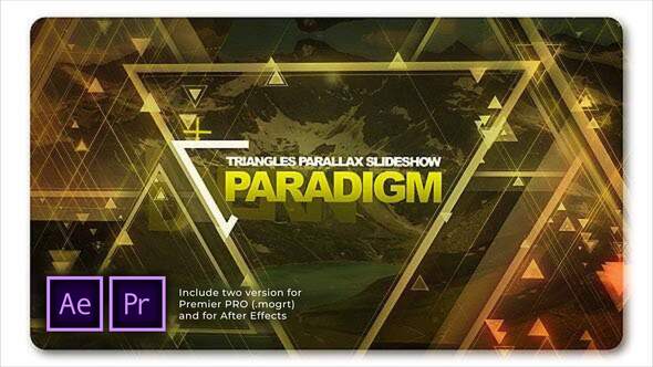 VideoHive Paradigm Triangles Parallax Slideshow 27804968