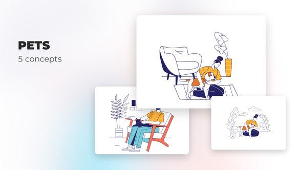 VideoHive Pets - Flat concepts 39473018