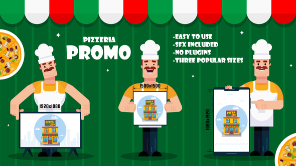 VideoHive Pizza and Pizzeria Promo 32508363