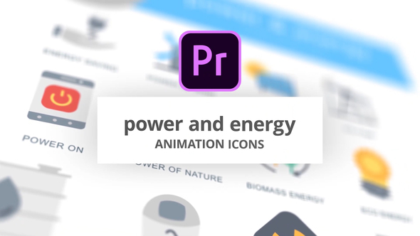 VideoHive Power and Energy - Animation Icons (MOGRT) 26755800