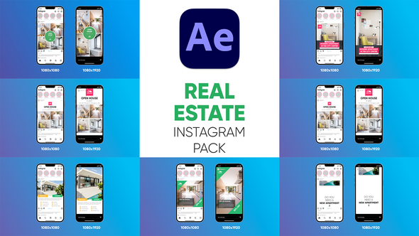 VideoHive Real Estate - Instagram Pack For After Effects 38561049