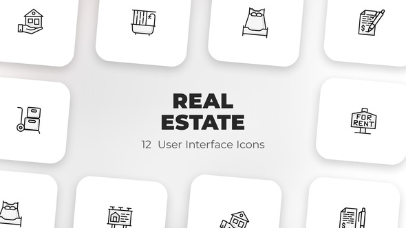 VideoHive Real estate – User Interface Icons 39588707