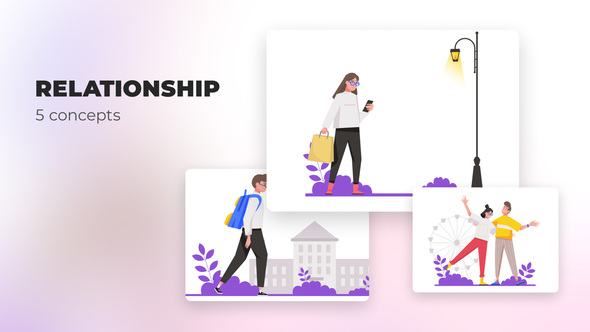 VideoHive Relationship - Flat concepts 39487164