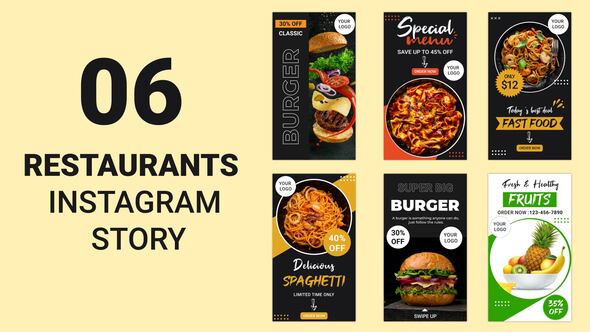 VideoHive Restaurant Instagram Stories 33210568