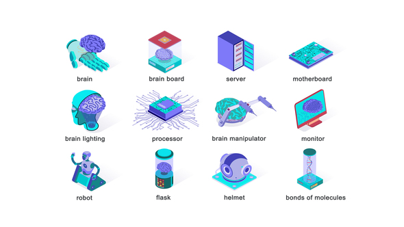VideoHive Robotics – Isometric Icons 39427419