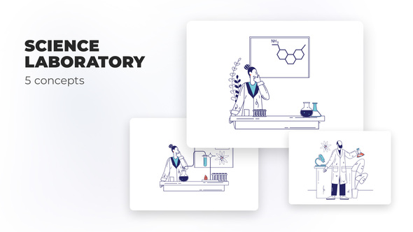 VideoHive Science laboratory – Flat concepts 39473123
