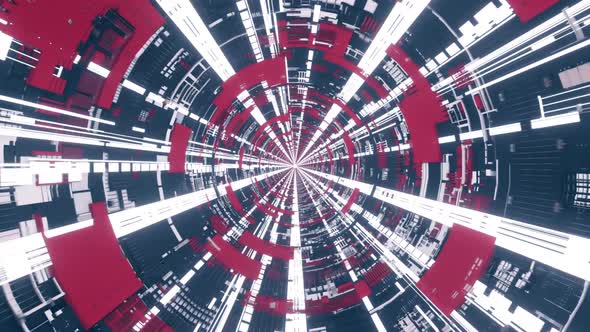 VideoHive Seamless Loop Flying Into Spaceship Tunnel Scifi Spaceship Corridor 38993509