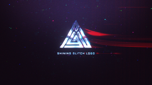 VideoHive Shining Glitch Logo 30886415