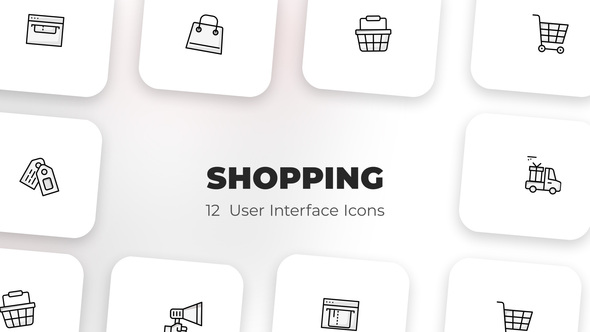 VideoHive Shopping – User Interface Icons 39589377